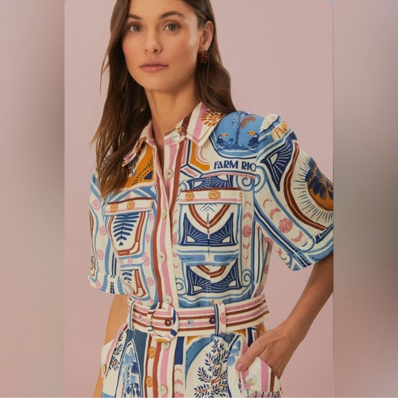 FARM Rio Multicolor Patterned Mini Dress - Picture 3 of 10
